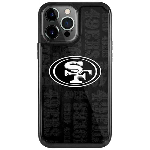 NFL San Franciso 49ers Black & White iPhone Cases