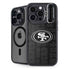 NFL San Franciso 49ers Black & White iPhone 14 Pro Kickstand Case