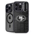 NFL San Franciso 49ers Black & White iPhone 14 Pro Max Kickstand Case