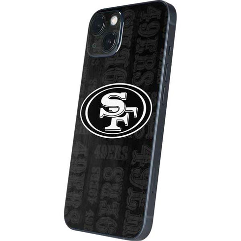 NFL San Franciso 49ers Black & White iPhone Skins