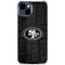 NFL San Franciso 49ers Black & White iPhone 15 Clear Case