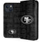 NFL San Franciso 49ers Black & White iPhone 15 Plus Folio Case