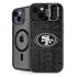 NFL San Franciso 49ers Black & White iPhone 15 Plus Kickstand Case