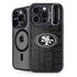 NFL San Franciso 49ers Black & White iPhone 15 Pro Kickstand Case