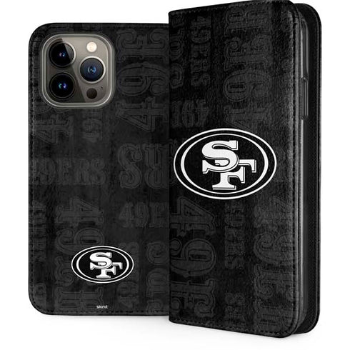 NFL San Franciso 49ers Black & White iPhone Cases