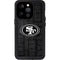 NFL San Franciso 49ers Black & White iPhone 15 Pro Waterproof Case