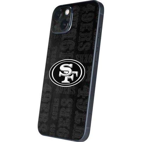 NFL San Franciso 49ers Black & White iPhone 15 Skin