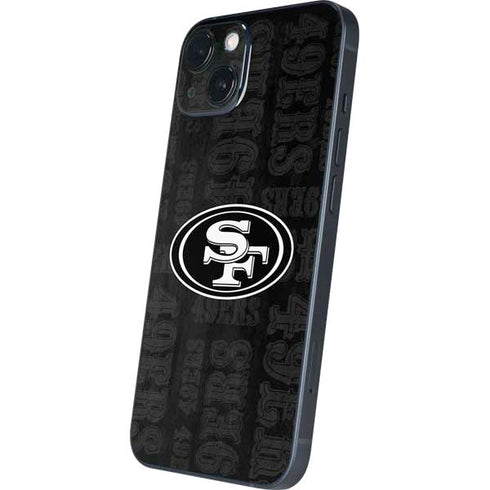 NFL San Franciso 49ers Black & White iPhone 15 Skin