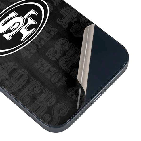 NFL San Franciso 49ers Black & White iPhone 15 Skin