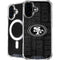 NFL San Franciso 49ers Black & White iPhone 16 MagSafe Case