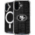 NFL San Franciso 49ers Black & White iPhone 16 MagSafe Case