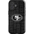 NFL San Franciso 49ers Black & White iPhone 16 Plus Impact Case