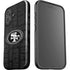 NFL San Franciso 49ers Black & White iPhone 16 Plus Impact Case