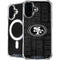 NFL San Franciso 49ers Black & White iPhone 16 Plus MagSafe Case