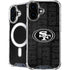 NFL San Franciso 49ers Black & White iPhone 16 Plus MagSafe Case