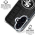 NFL San Franciso 49ers Black & White iPhone 16 Plus MagSafe Case