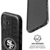 NFL San Franciso 49ers Black & White iPhone 16 Plus Magsafe Impact Case
