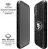 NFL San Franciso 49ers Black & White iPhone 16 Plus Magsafe Impact Case
