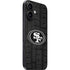 NFL San Franciso 49ers Black & White iPhone 16 Plus Skin