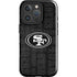 NFL San Franciso 49ers Black & White iPhone 16 Pro Impact Case