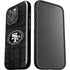 NFL San Franciso 49ers Black & White iPhone 16 Pro Impact Case