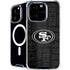 NFL San Franciso 49ers Black & White iPhone 16 Pro MagSafe Case