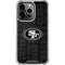 NFL San Franciso 49ers Black & White iPhone 16 Pro Max Clear Case