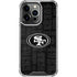 NFL San Franciso 49ers Black & White iPhone 16 Pro Max Clear Case