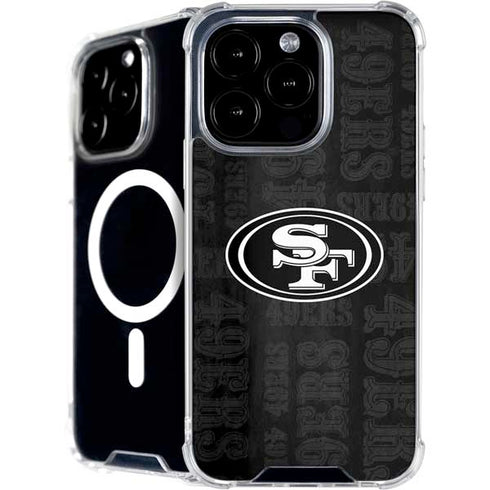 NFL San Franciso 49ers Black & White iPhone 16 Pro Max MagSafe Case