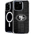 NFL San Franciso 49ers Black & White iPhone 16 Pro Max MagSafe Case
