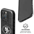 NFL San Franciso 49ers Black & White iPhone 16 Pro Max Magsafe Impact Case