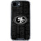NFL San Franciso 49ers Black & White iPhone 16e Clear Case