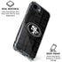 NFL San Franciso 49ers Black & White iPhone 16e Clear Case