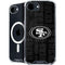 NFL San Franciso 49ers Black & White iPhone 16e MagSafe Case