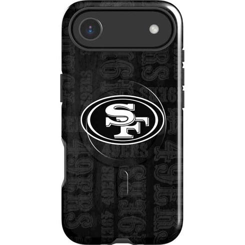 NFL San Franciso 49ers Black & White iPhone 17 Air Magsafe Impact Case