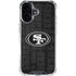 NFL San Franciso 49ers Black & White iPhone 17 Clear Case