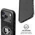 NFL San Franciso 49ers Black & White iPhone 17 Pro Magsafe Impact Case