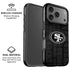 NFL San Franciso 49ers Black & White iPhone 17 Pro Magsafe Impact Case