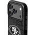 NFL San Franciso 49ers Black & White iPhone 17 Pro Max Impact Case