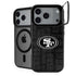 NFL San Franciso 49ers Black & White iPhone 17 Pro Max Kickstand Case