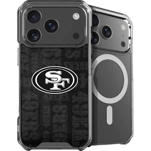 NFL San Franciso 49ers Black & White iPhone 17 Pro Max MagSafe Case
