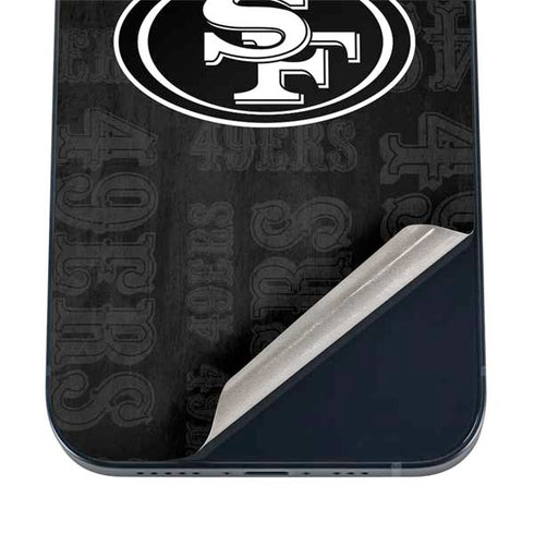 NFL San Franciso 49ers Black & White iPhone 17 Pro Max Skin