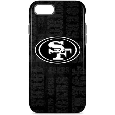 NFL San Franciso 49ers Black & White iPhone Cases