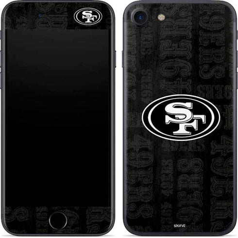 NFL San Franciso 49ers Black & White iPhone 8 Skin