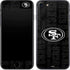 NFL San Franciso 49ers Black & White iPhone 8 Skin