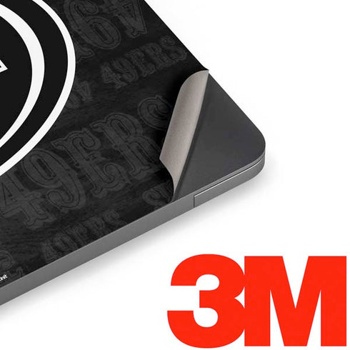 NFL San Franciso 49ers Black & White Apple MacBook Air Skin