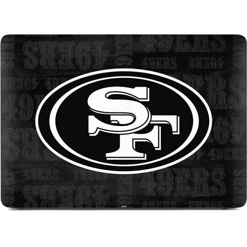 NFL San Franciso 49ers Black & White Apple MacBook Pro 16-inch Skin
