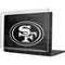 NFL San Franciso 49ers Black & White MacBook Cases
