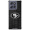 NFL San Franciso 49ers Black & White Moto G Stylus 5G (2025) Clear Case
