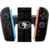 NFL San Franciso 49ers Black & White Nintendo Switch 2 (2025) Joy-Con Controller Skin